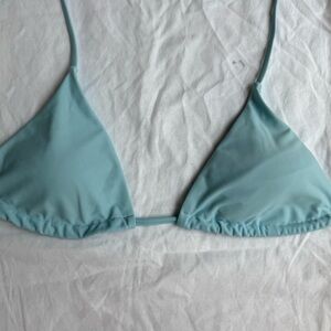 Light Blue Triangle Bikini Top